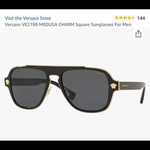 New Versace Medusa Charm square sunglasses